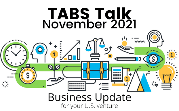 TABS News for your US venture November 2021